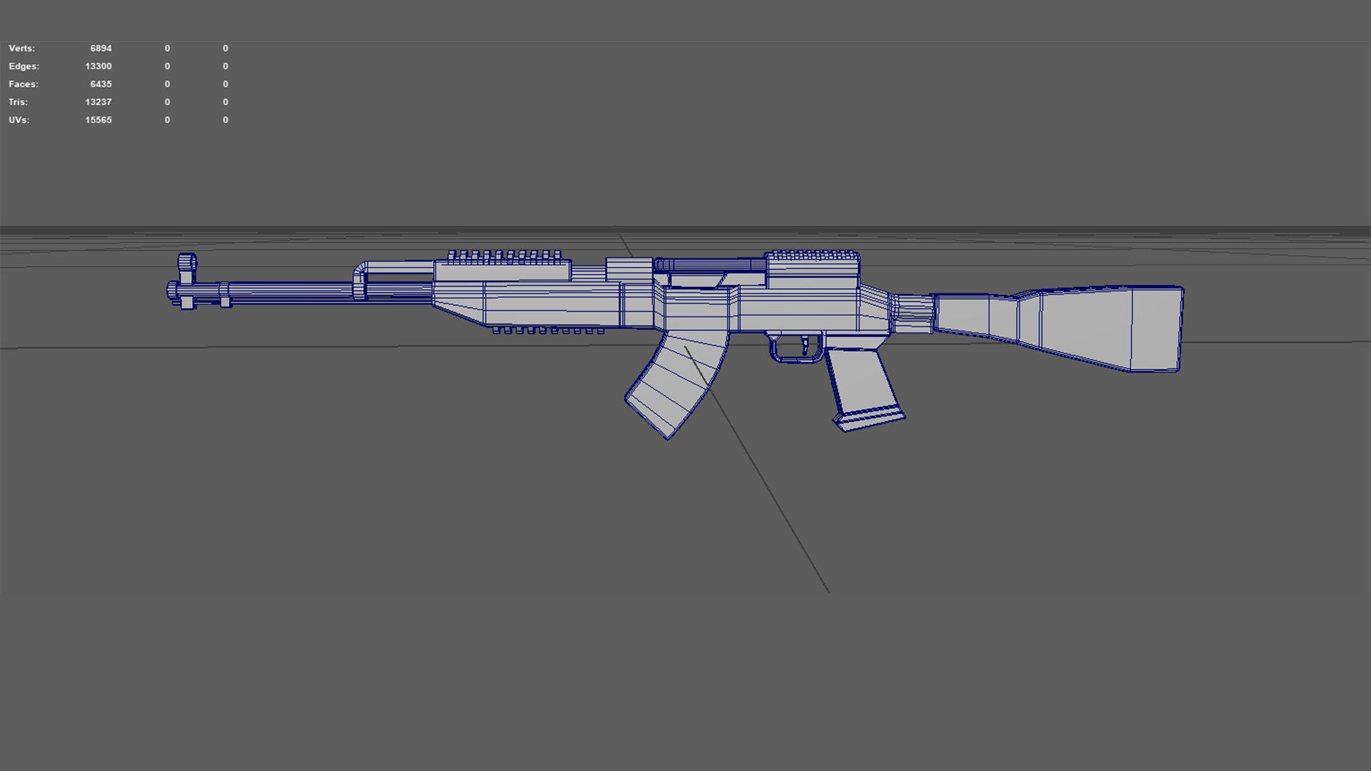 SKS Rifle  Low-poly 3D model_6