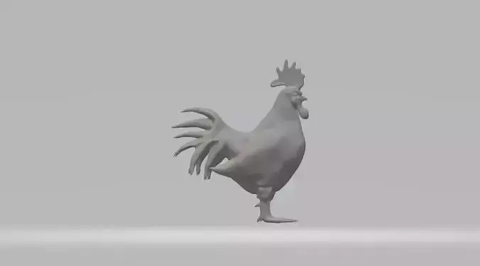 Rooster 3D print model