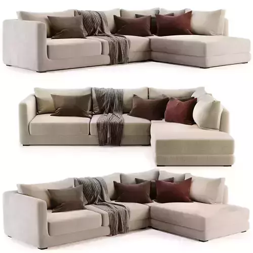 BLAKE LARGE OPEN END CORNER SOFA By Loom Loft