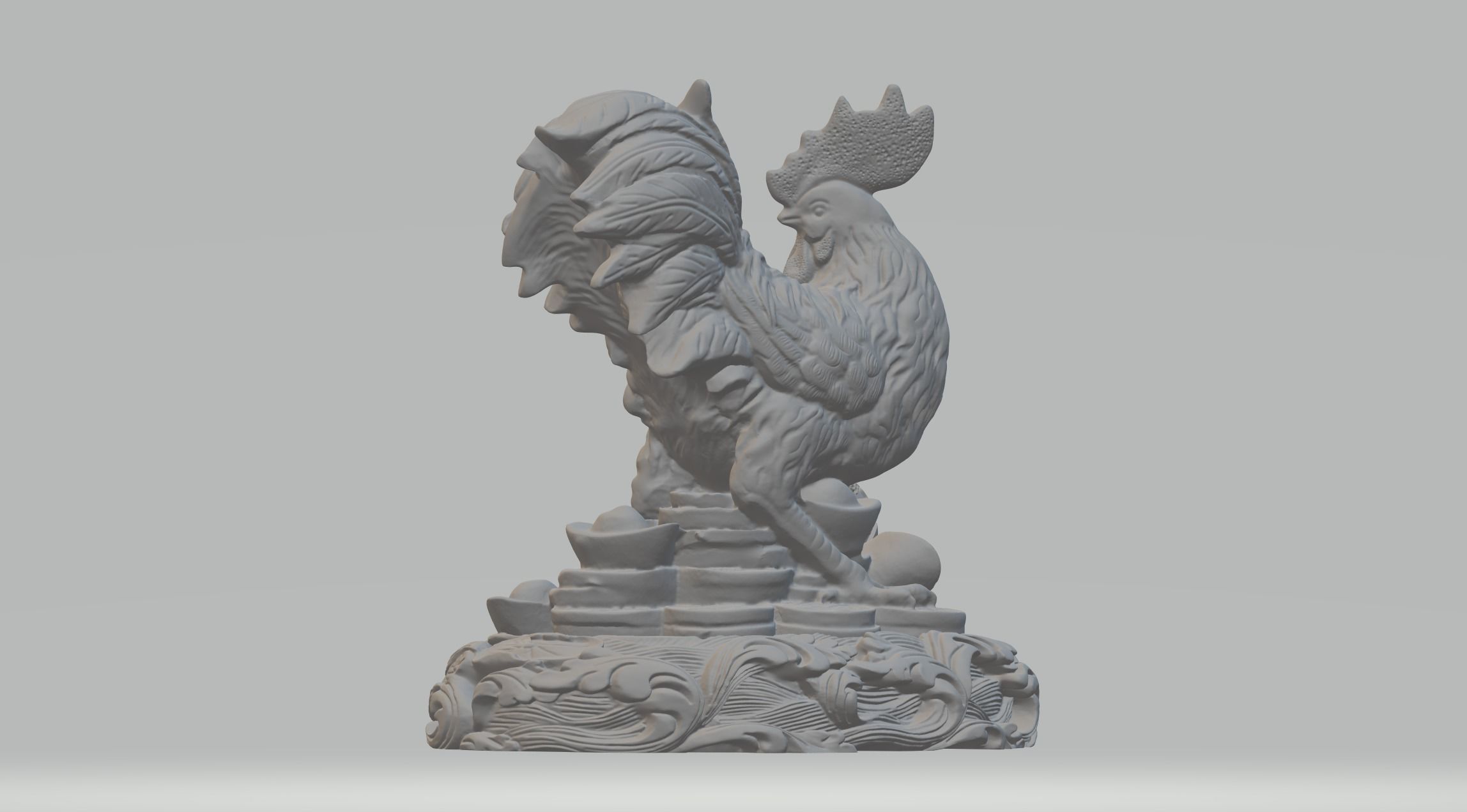 Lucky Rooster - Chicken 3D print model_2