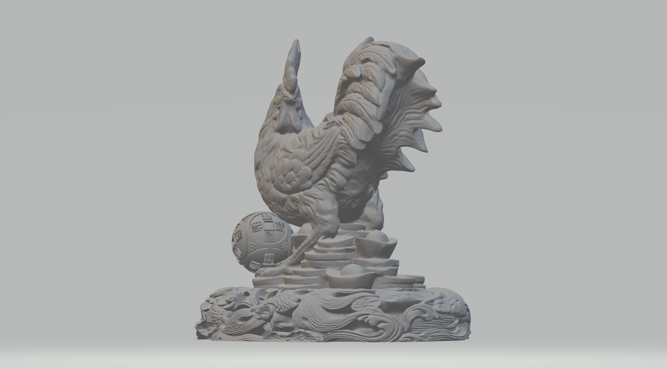 Lucky Rooster - Chicken 3D print model_1