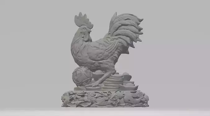 Lucky Rooster - Chicken 3D print model