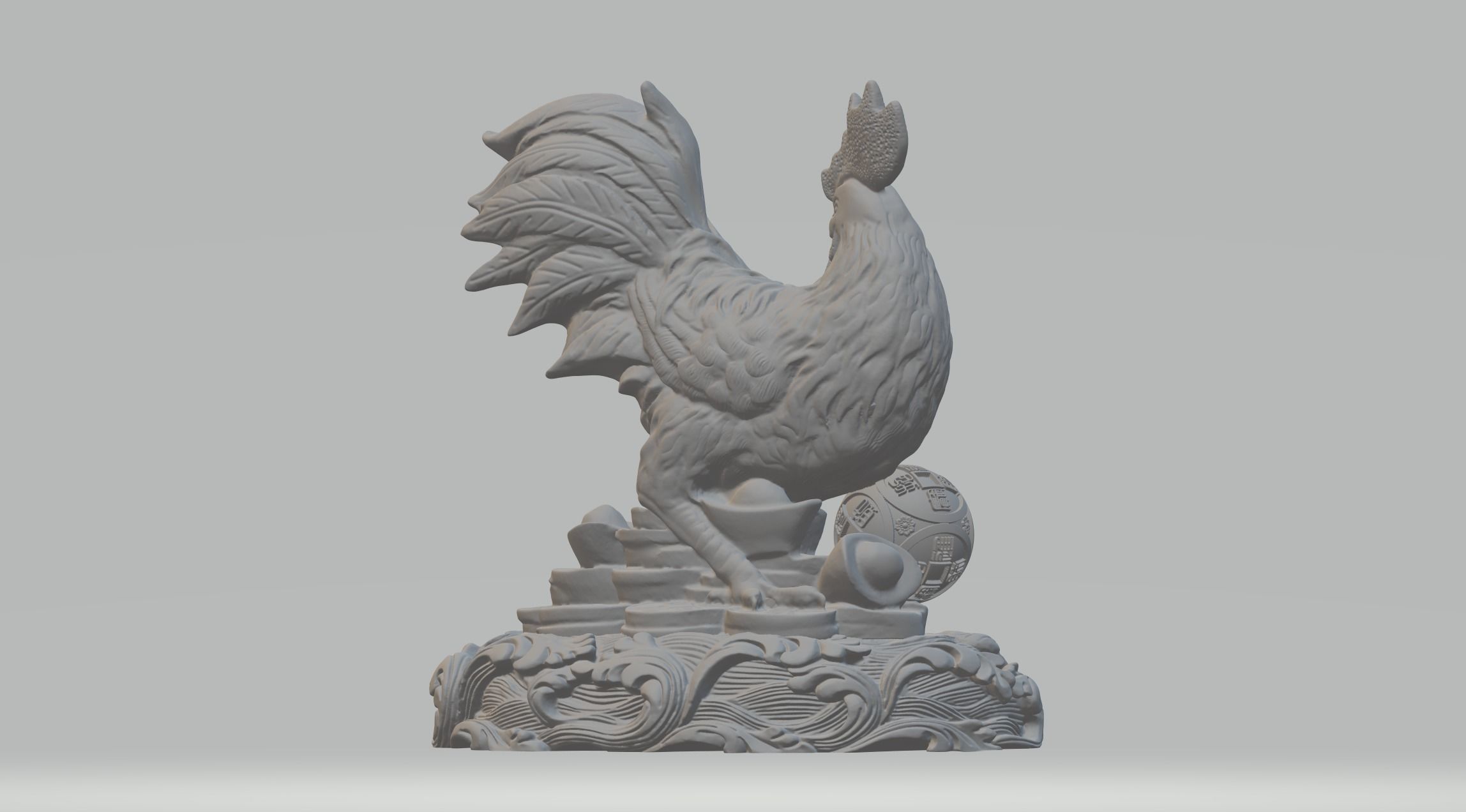 Lucky Rooster - Chicken 3D print model_3