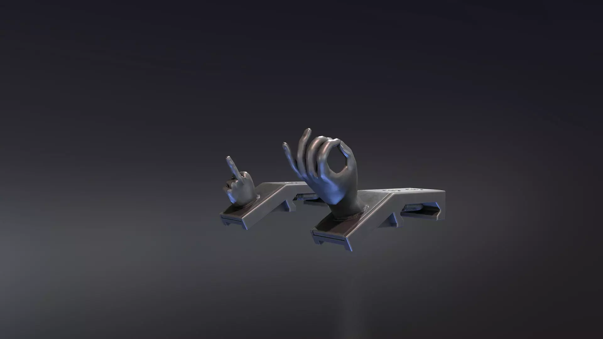 Very Polite Iron Sights Free low-poly 3D model_0