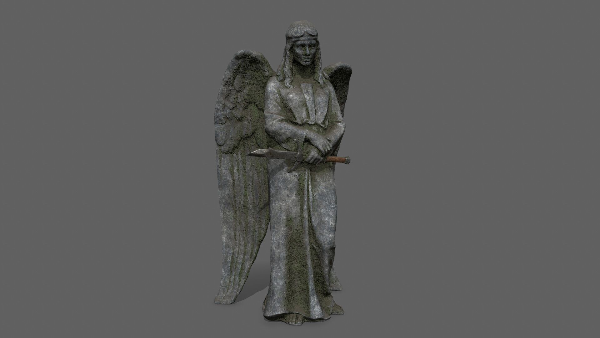 Angel 12 Low-poly 3D model_1