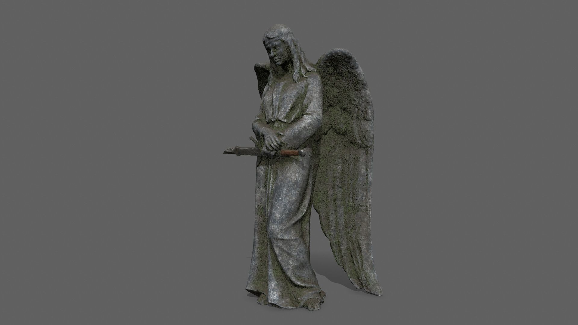 Angel 12 Low-poly 3D model_2