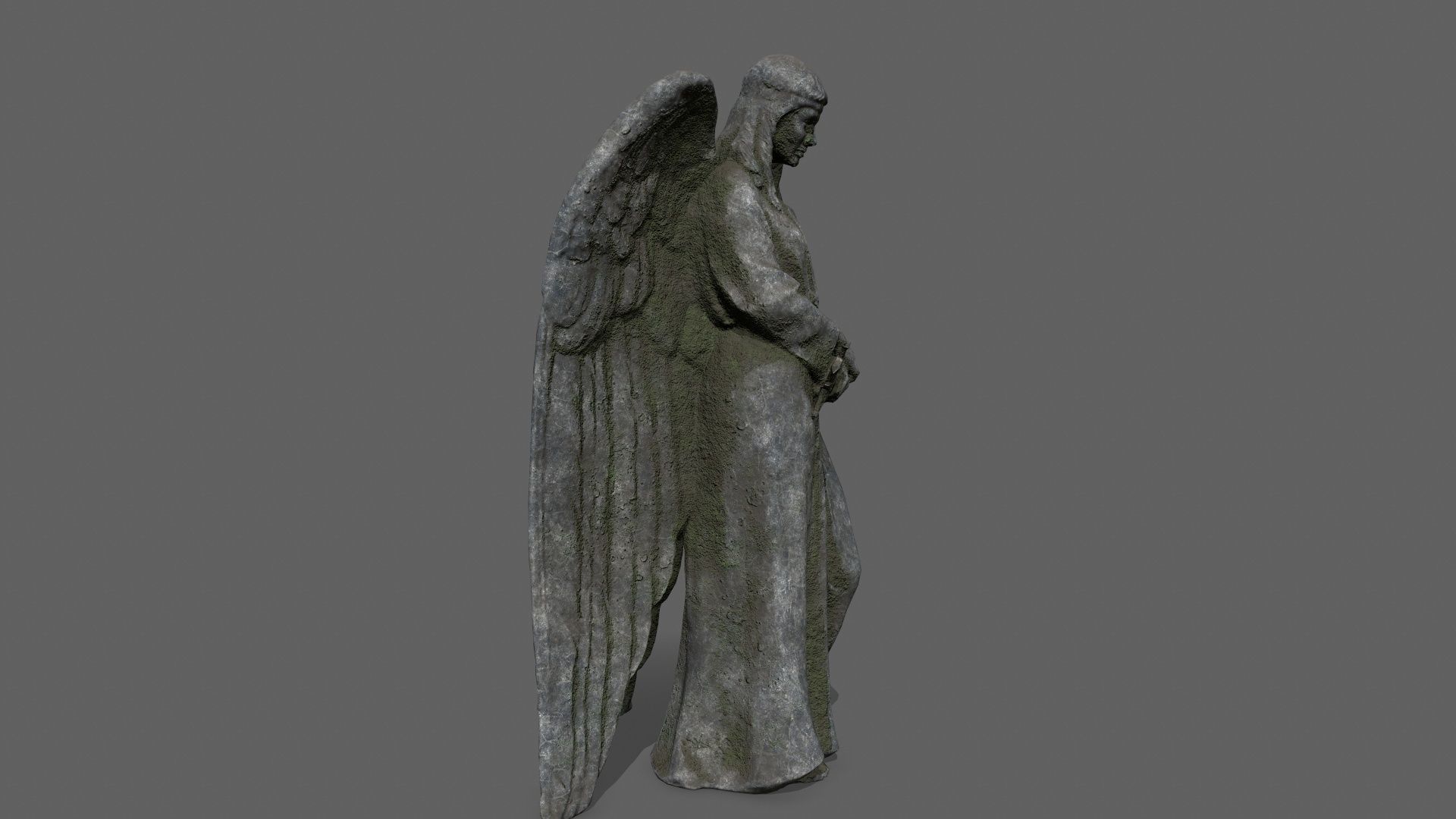 Angel 12 Low-poly 3D model_5