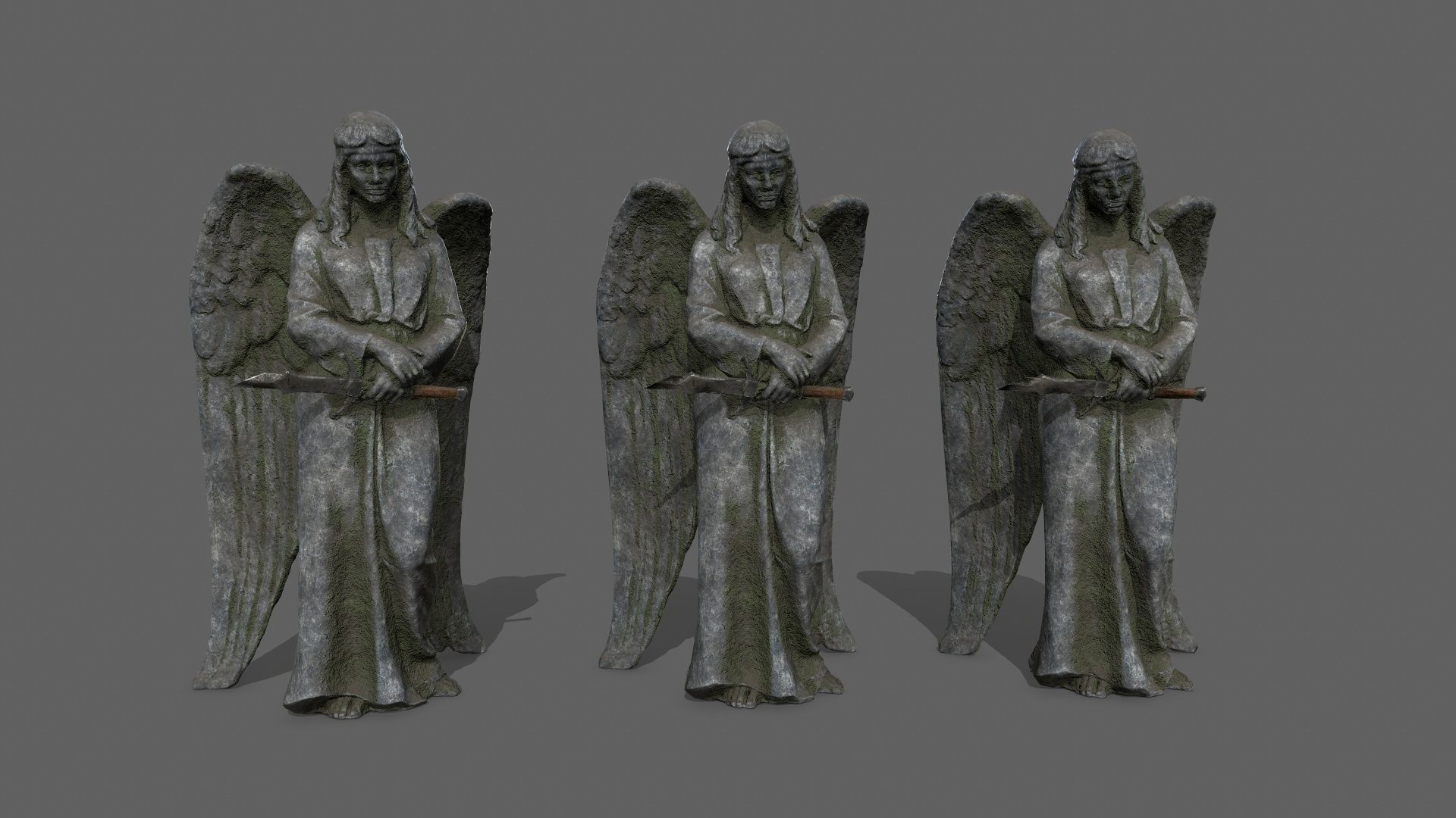 Angel 12 Low-poly 3D model_7