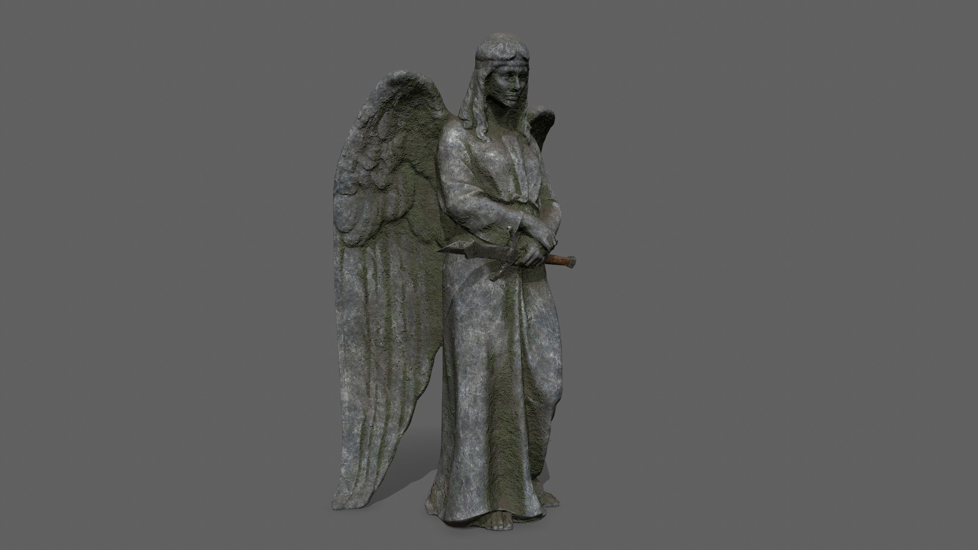 Angel 12 Low-poly 3D model_6