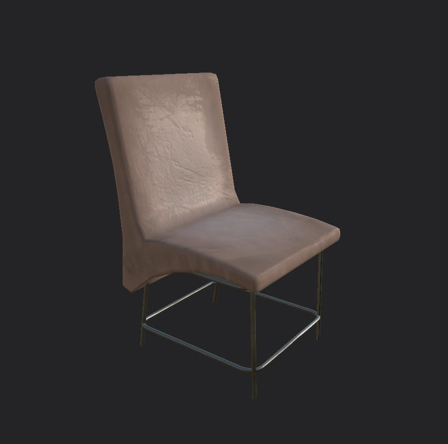 Plastic Chairs and table by zambeel studios Free low-poly 3D model_3