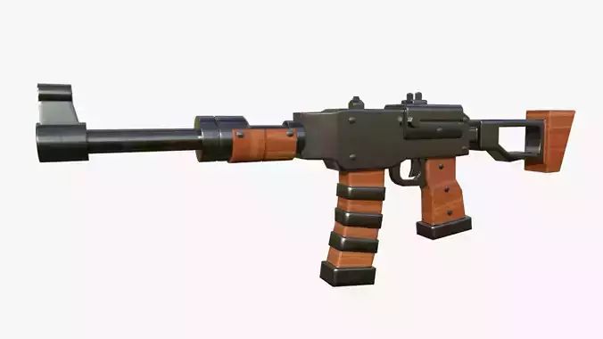 Stylized AK-47 Rifle