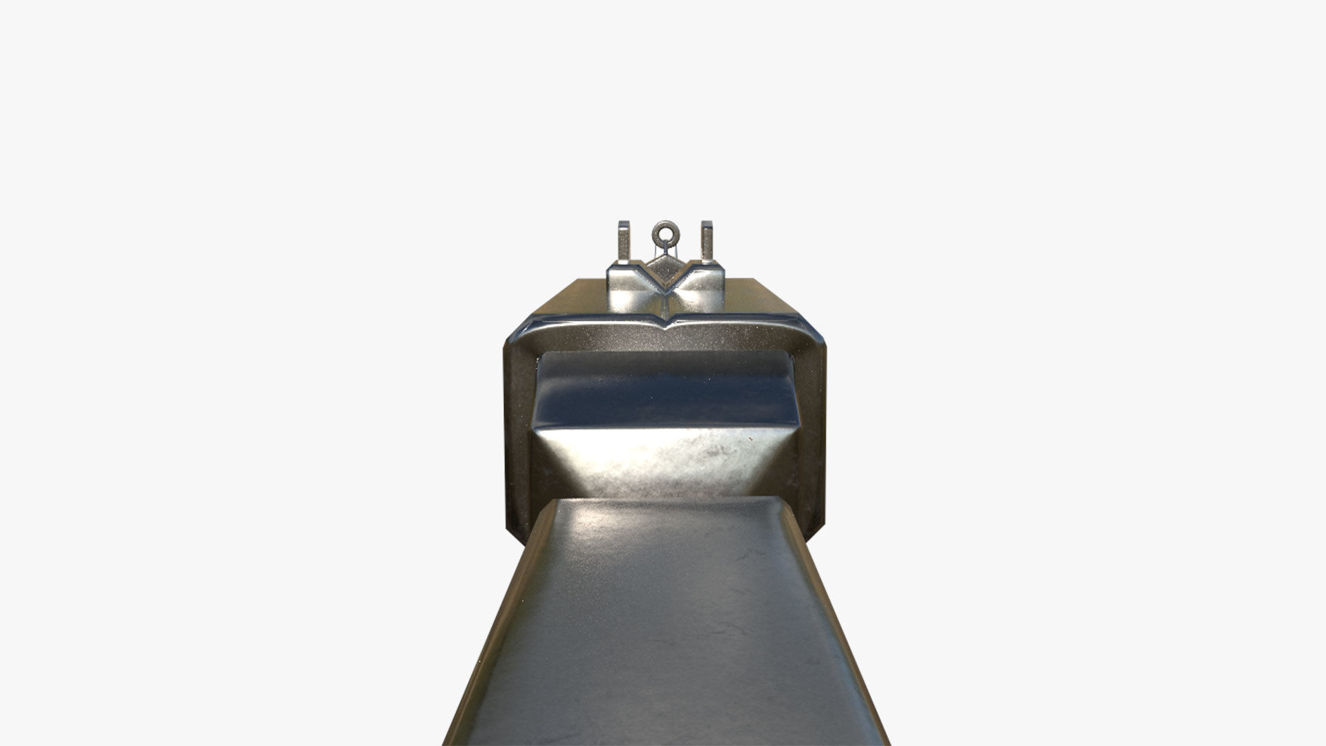 Stylized AK-47 Rifle Low-poly 3D model_4