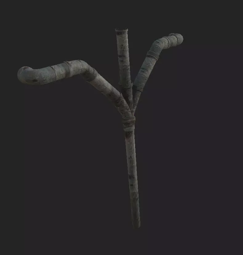 Sewage pipes Free low-poly 3D model_0