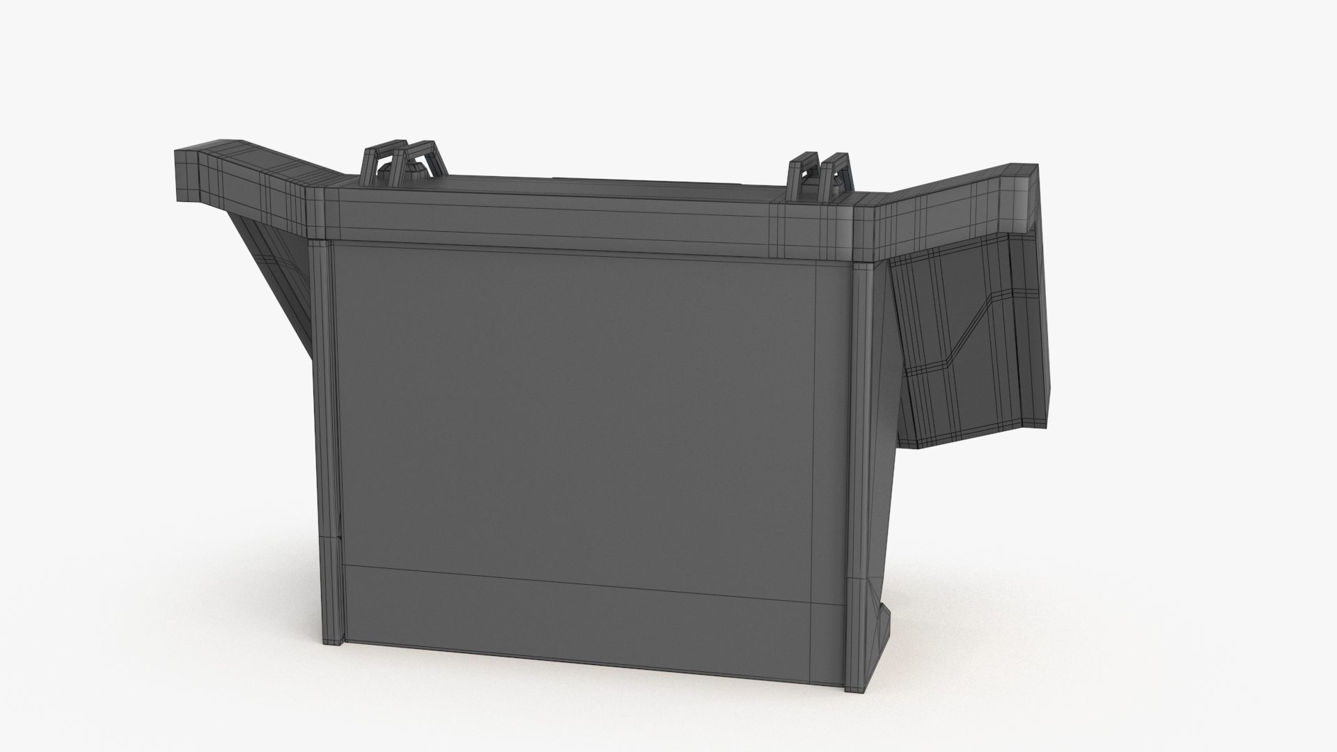 Sci Fi Control Panel Table L Low-poly 3D model_20