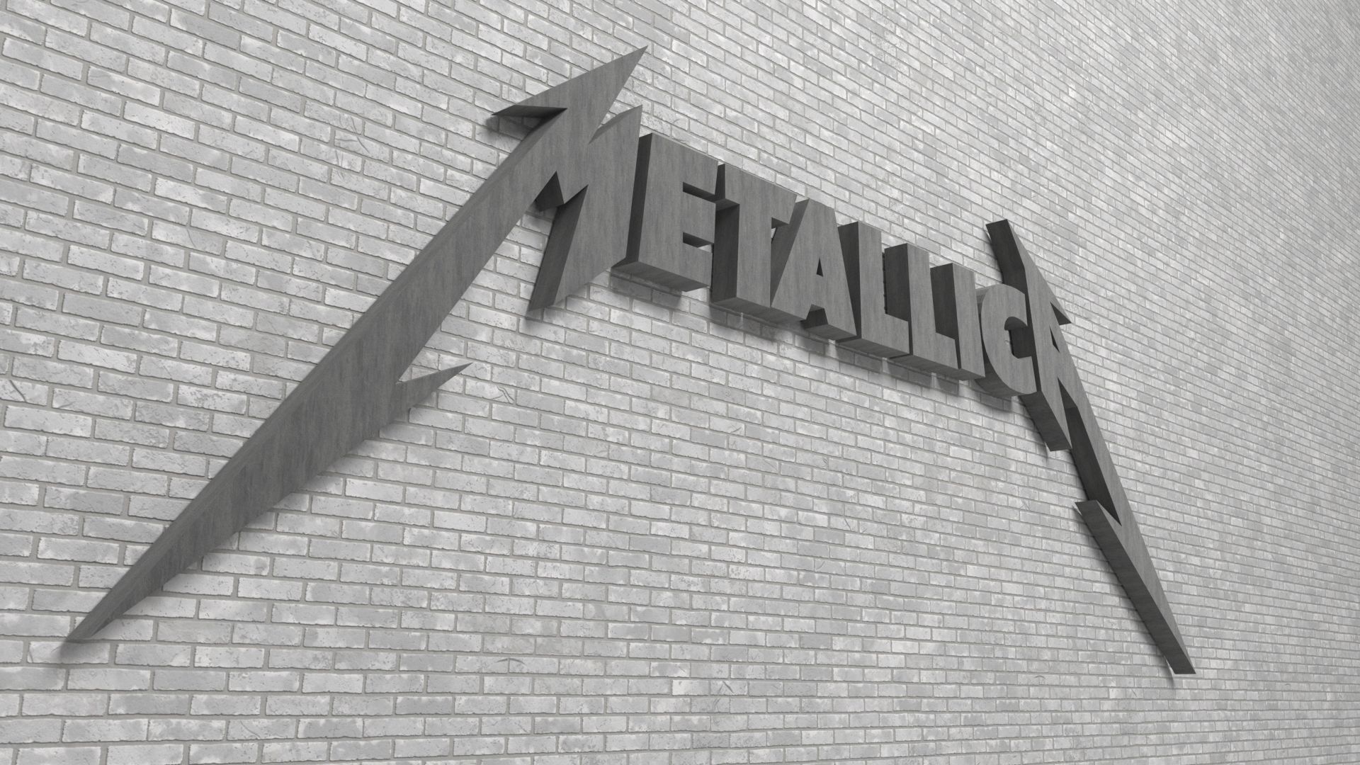 Metallica Logo for 3D Print 3D print model_1