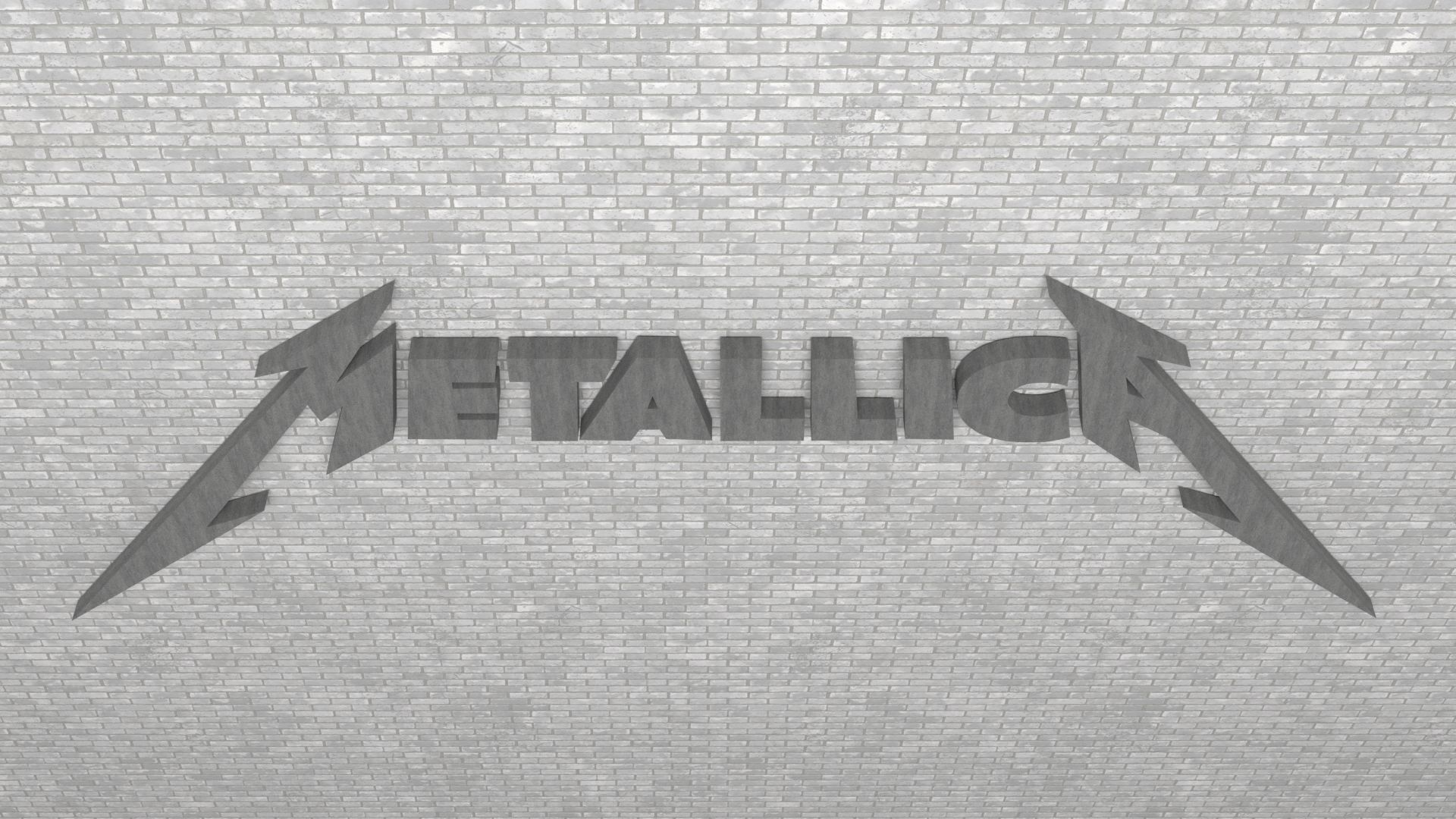 Metallica Logo for 3D Print 3D print model_4