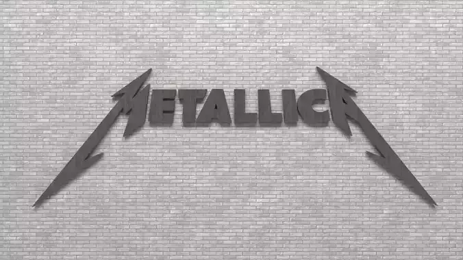 Metallica Logo for 3D Print 3D print model