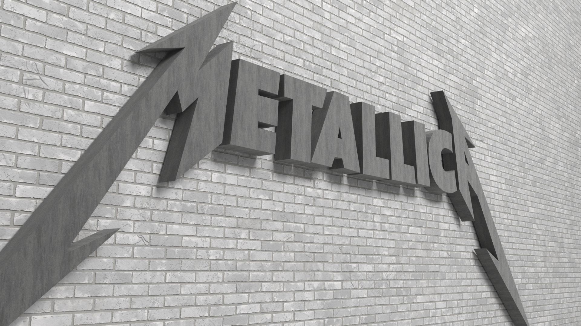 Metallica Logo for 3D Print 3D print model_3