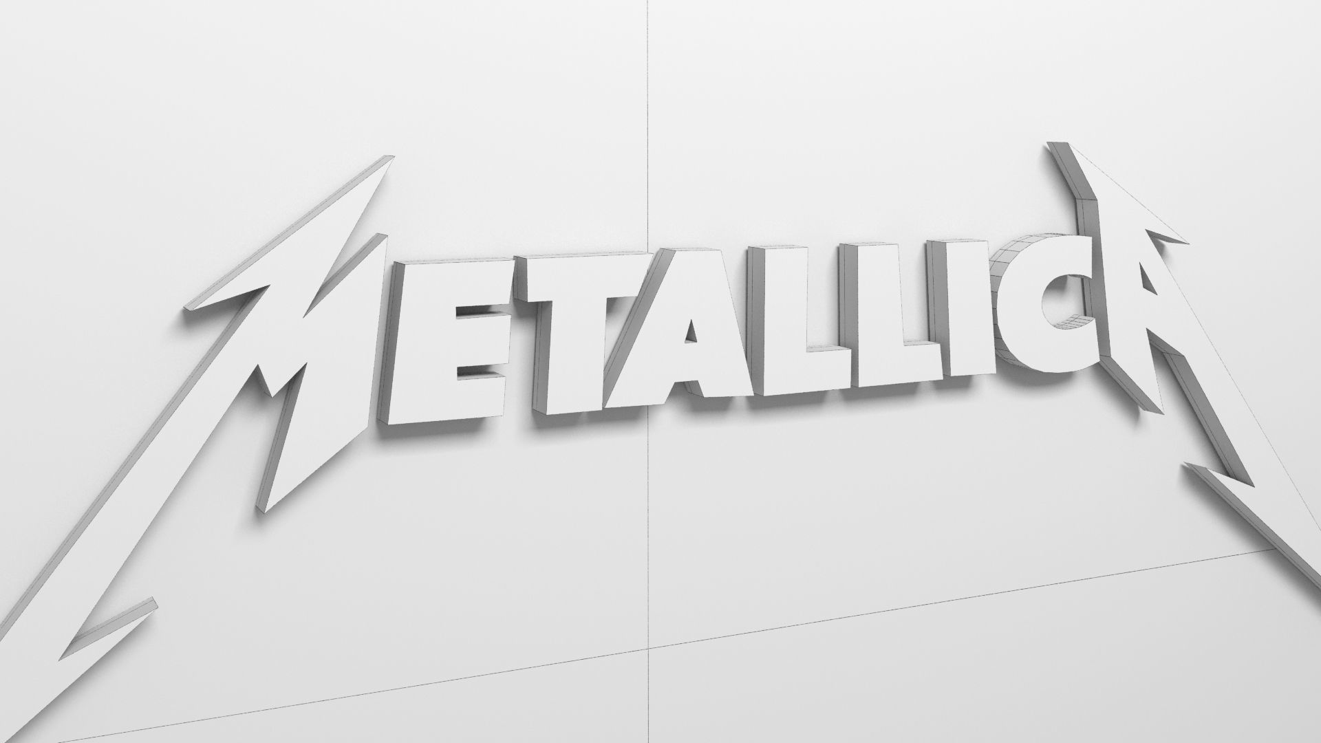 Metallica Logo for 3D Print 3D print model_5
