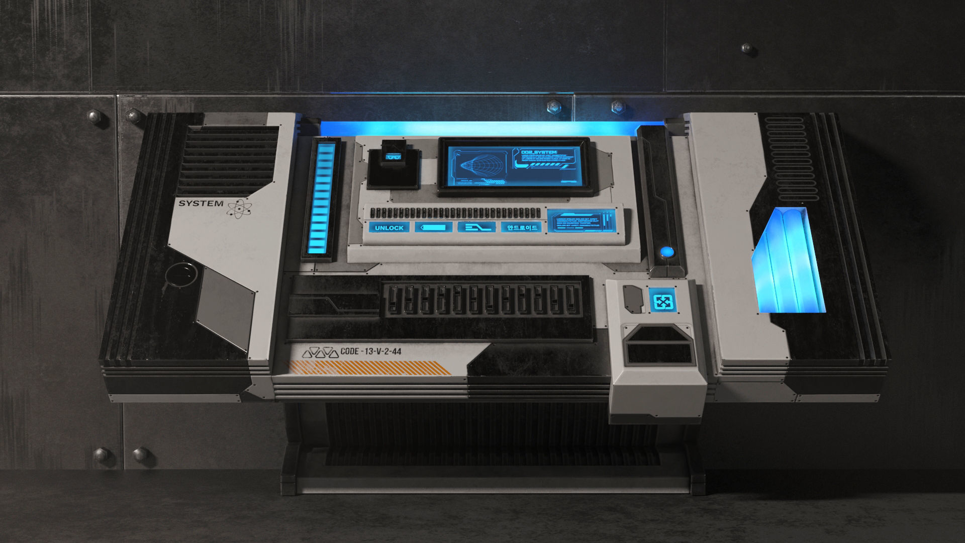 Sci Fi Control Panel 3D Model Collection_59