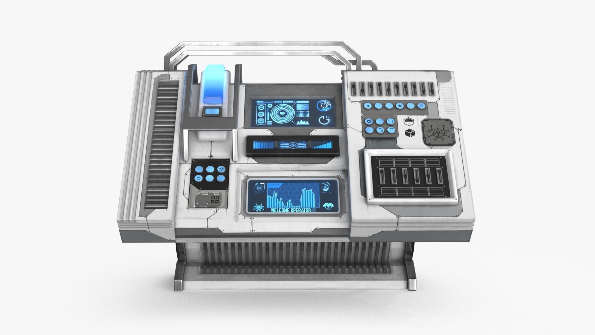 Sci Fi Control Panel 3D Model Collection_27