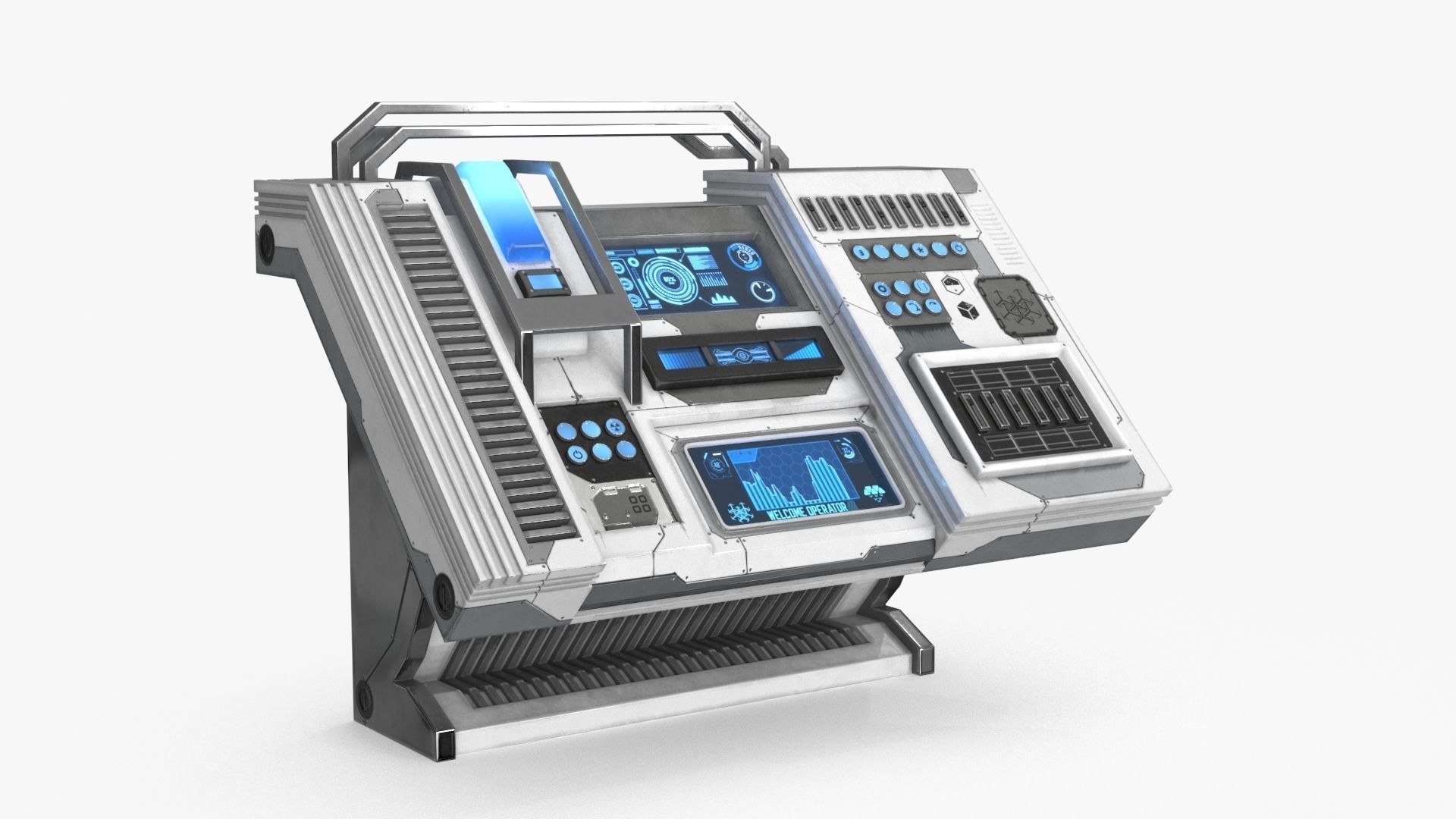 Sci Fi Control Panel 3D Model Collection_25