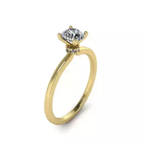 Solitaire engagement ring 