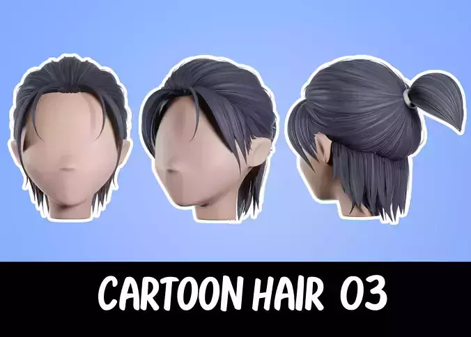 Cartoon Hair  03