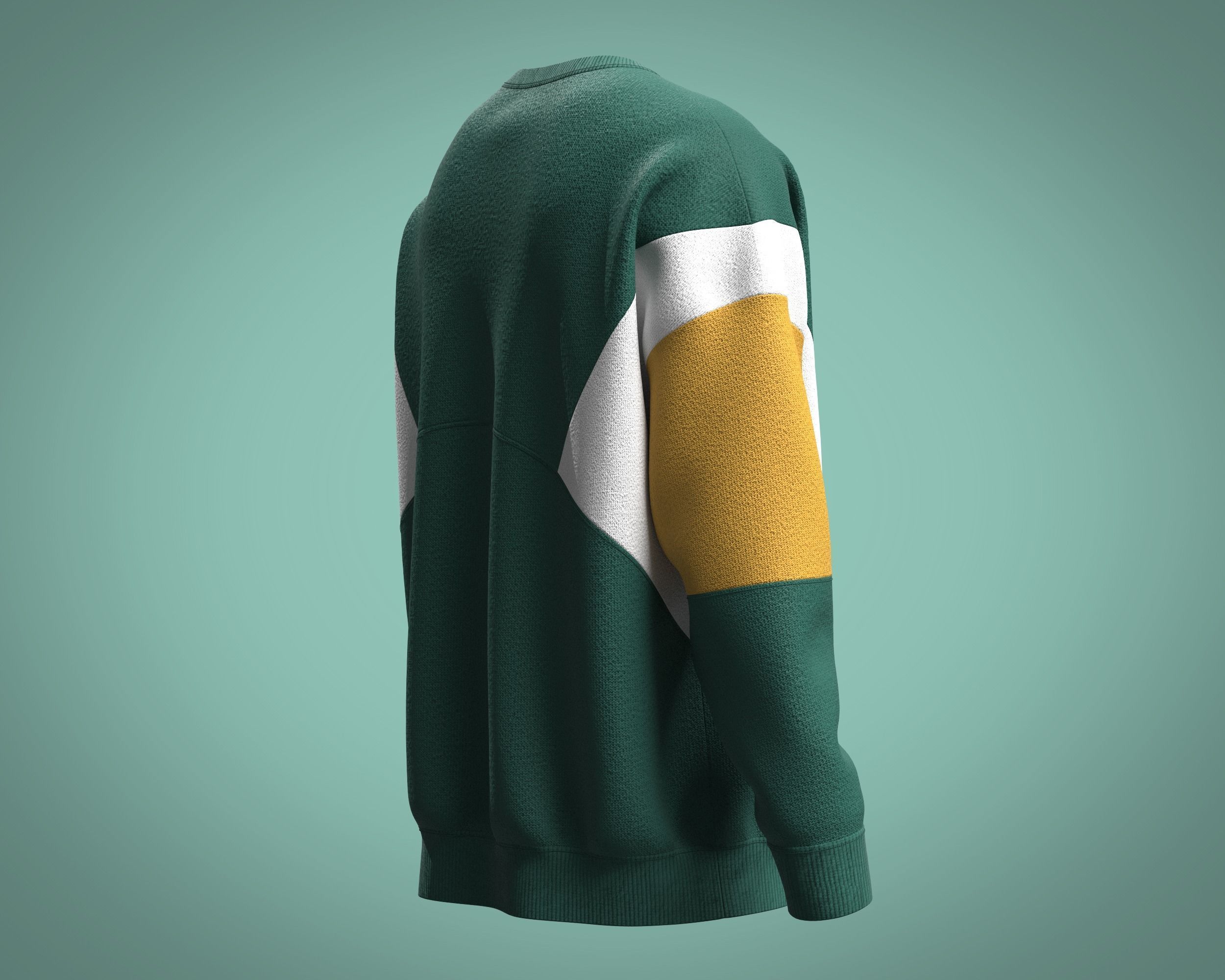 Mens Sweatshirt-The Night 3D model_2