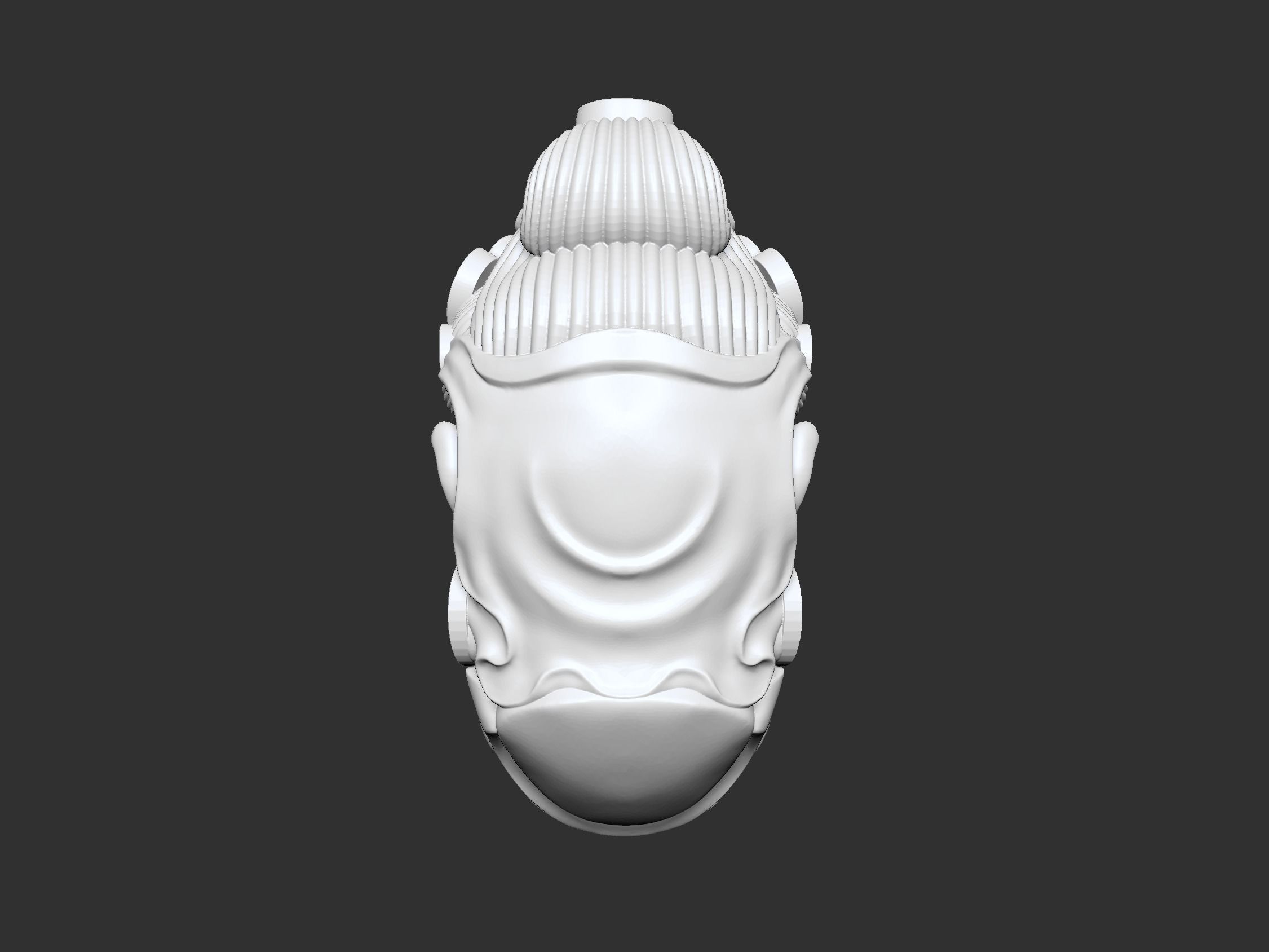 Head of Kwanyin Bodhisattva 3D print model_8