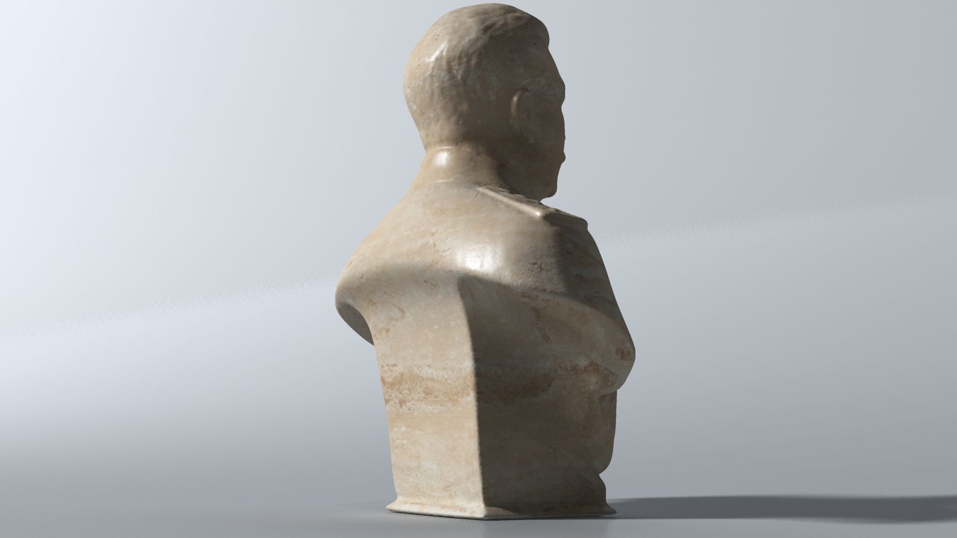 Staline Bust 3D model_5