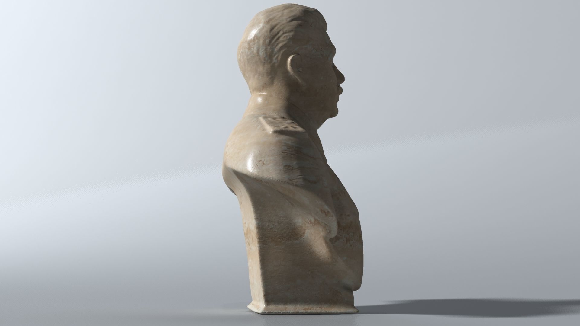 Staline Bust 3D model_4