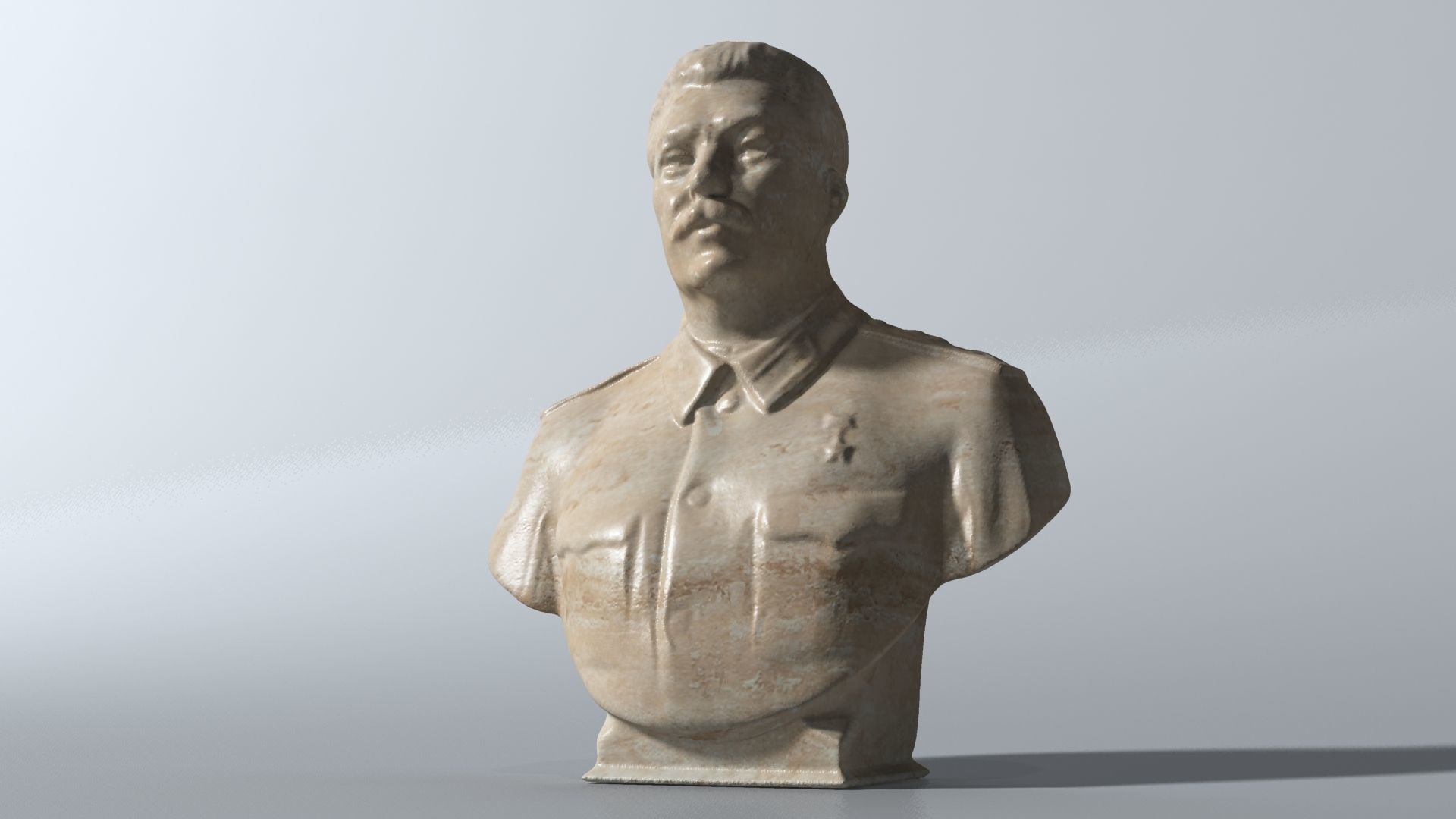 Staline Bust 3D model_1