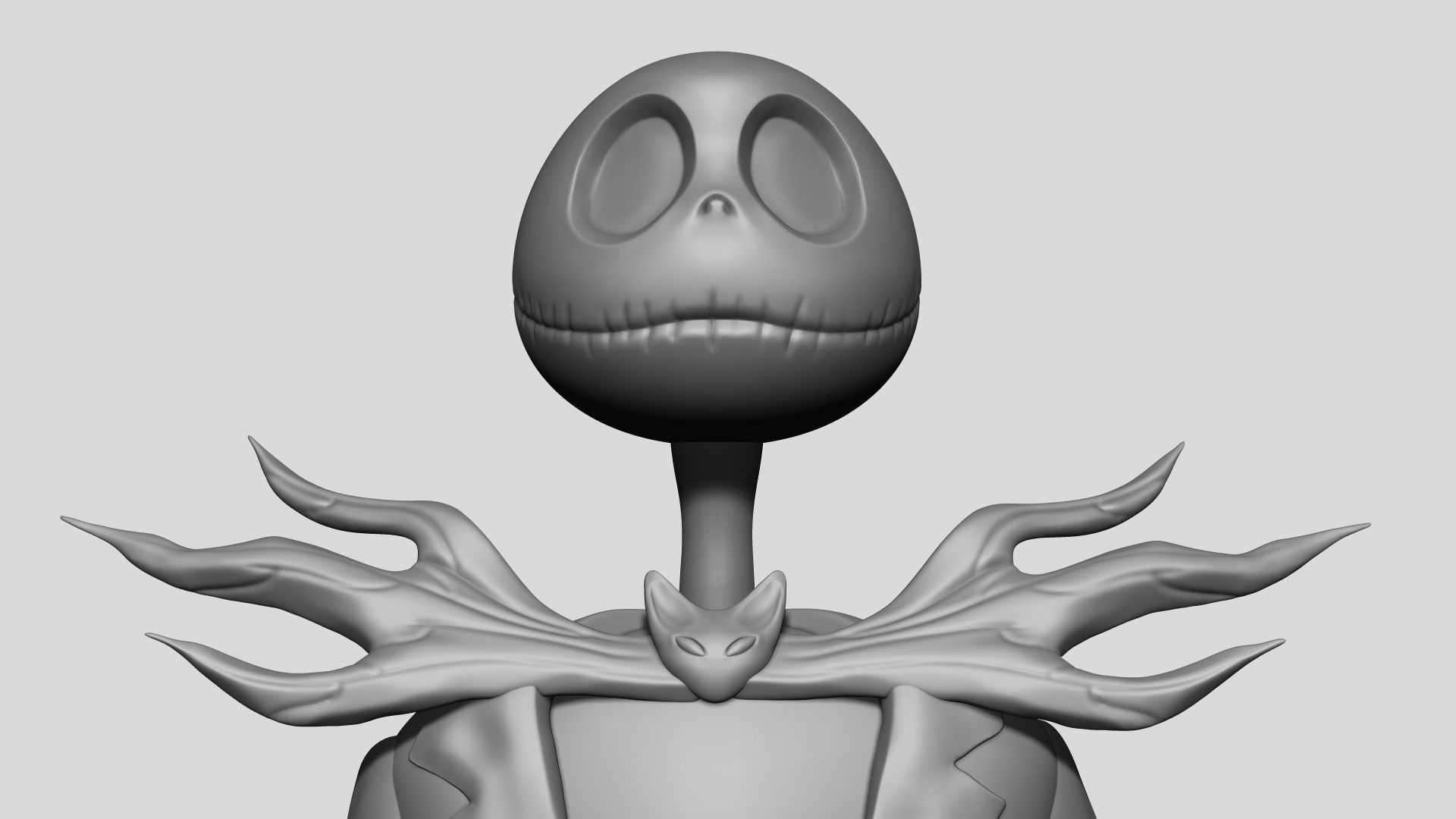 Jack Skellington from The Nightmare Before Christmas Low-poly 3D model_9