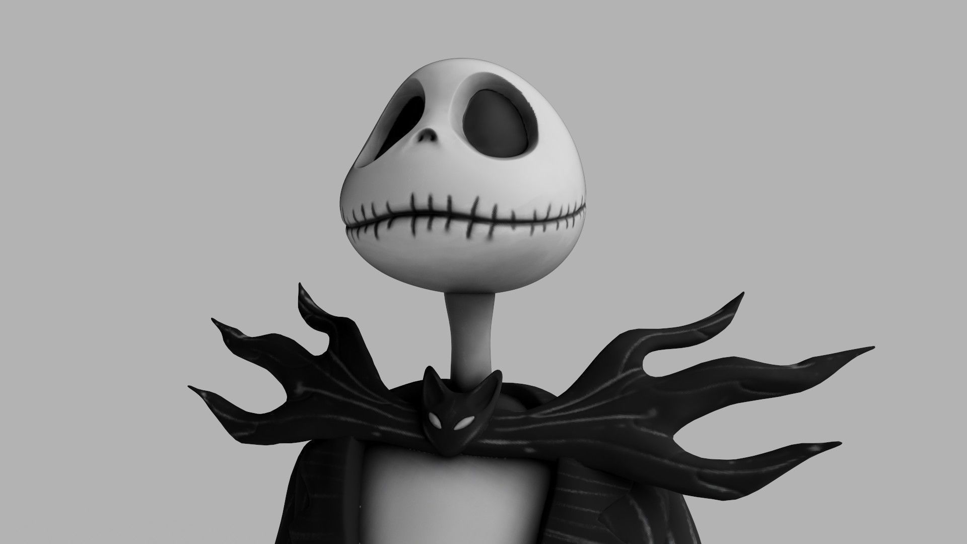 Jack Skellington from The Nightmare Before Christmas Low-poly 3D model_2