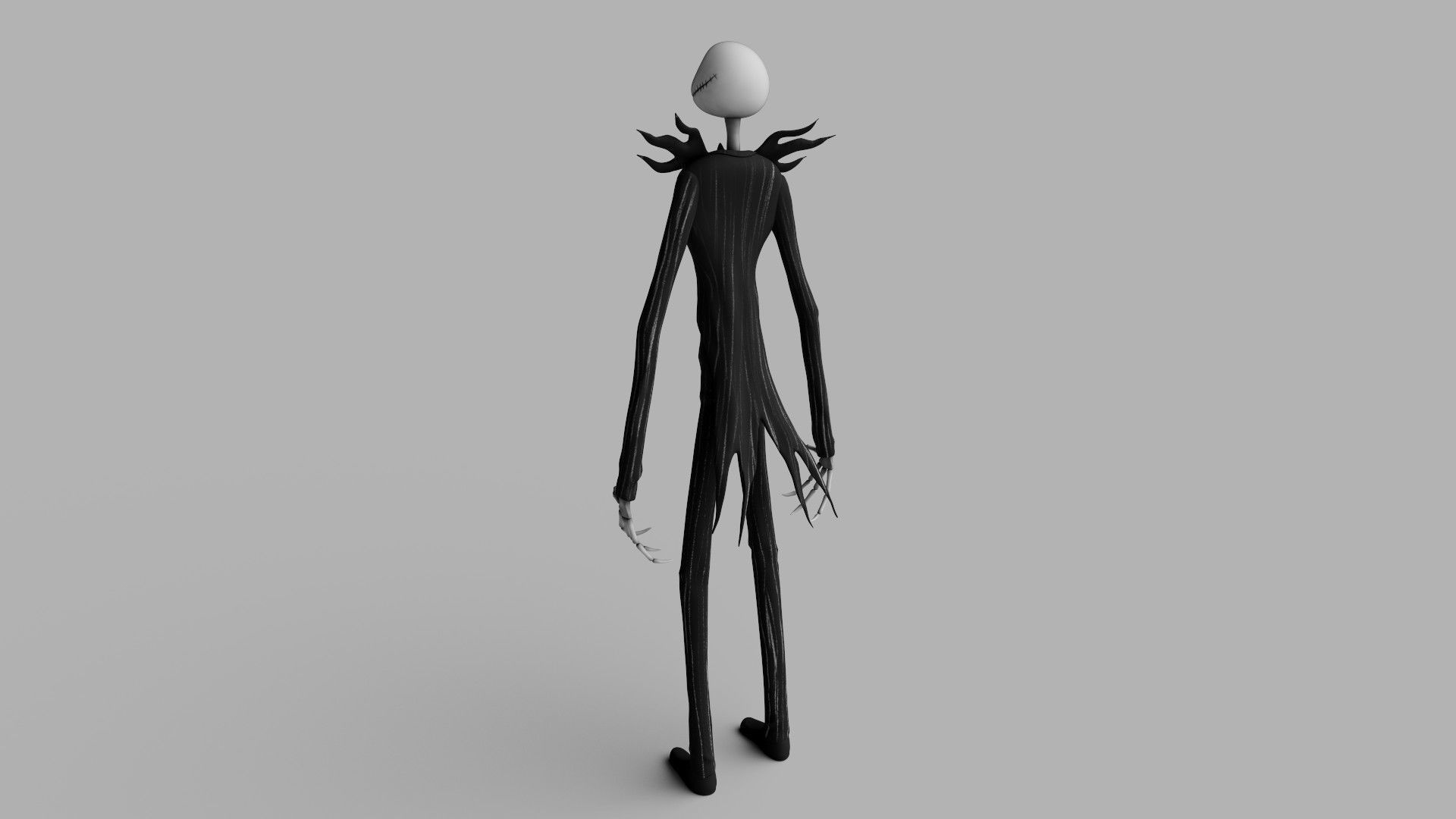 Jack Skellington from The Nightmare Before Christmas Low-poly 3D model_4