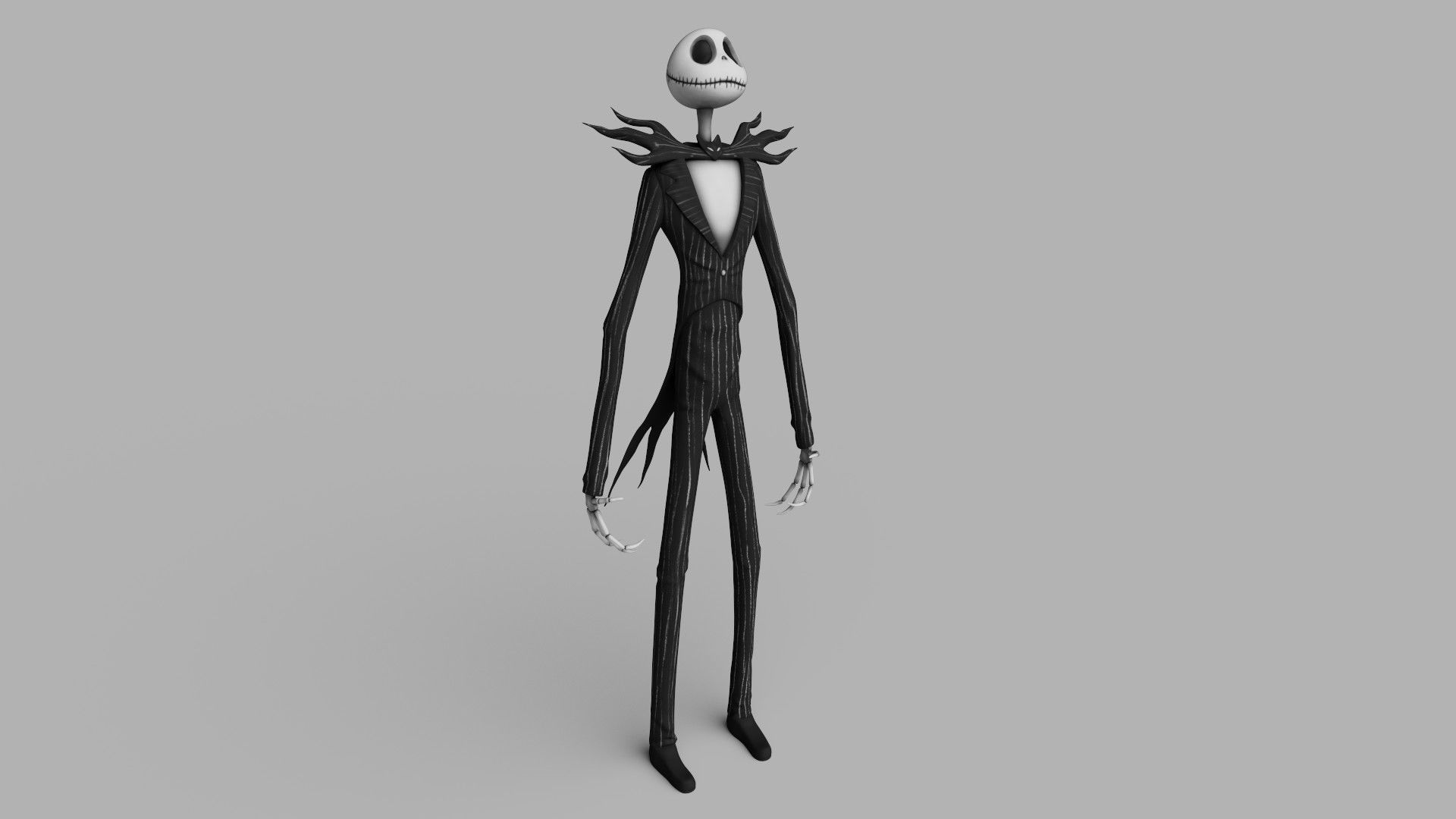 Jack Skellington from The Nightmare Before Christmas Low-poly 3D model_3