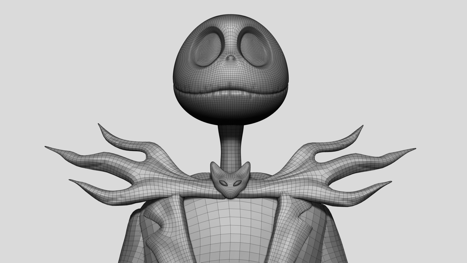 Jack Skellington from The Nightmare Before Christmas Low-poly 3D model_10