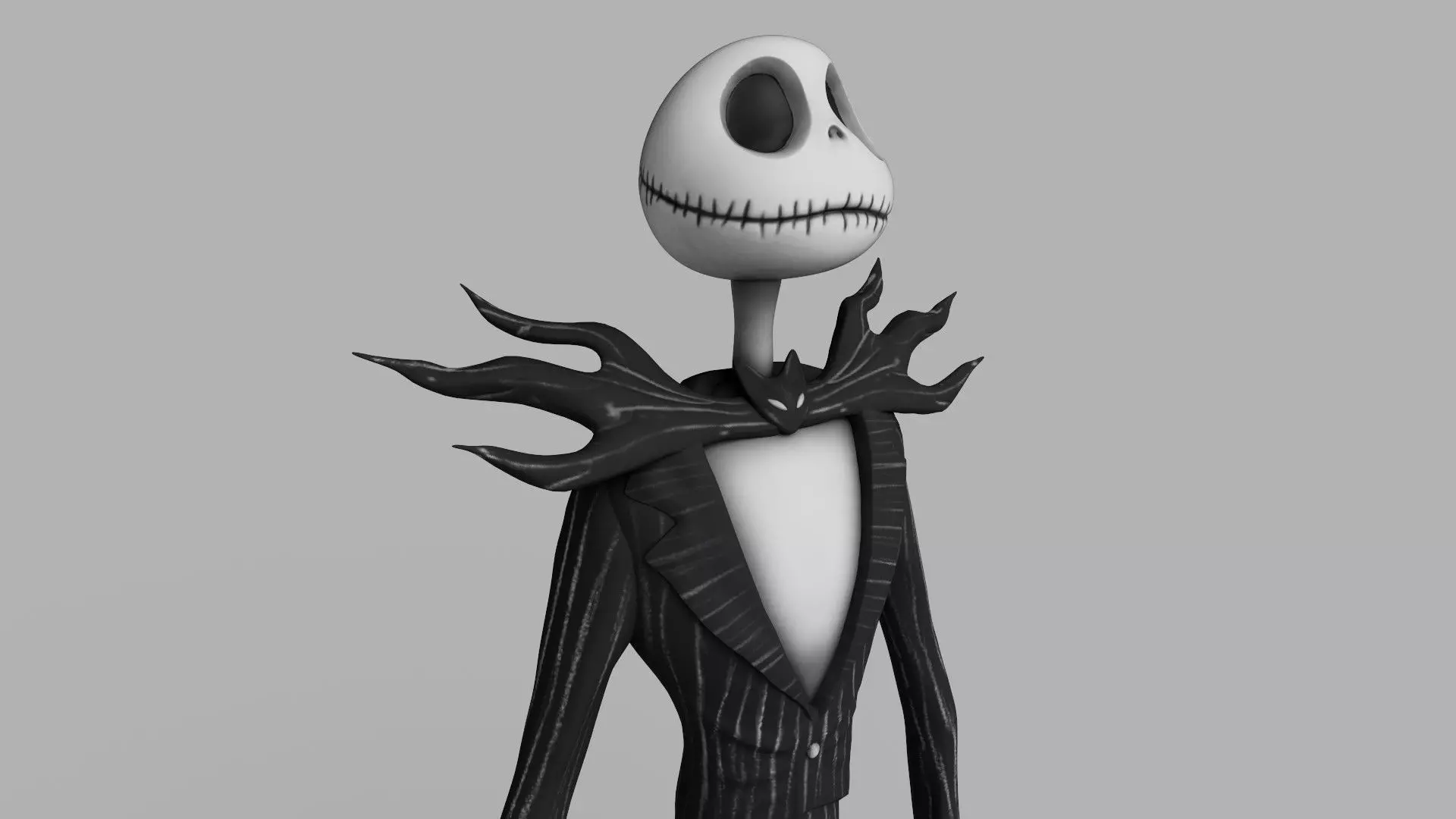 Jack Skellington from The Nightmare Before Christmas Low-poly 3D model_0