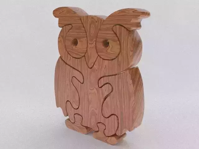 Wooden OWL 3D Print