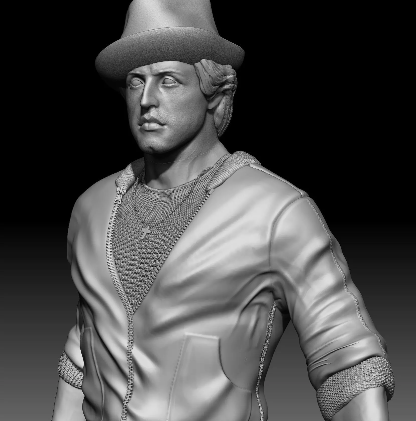 THE ROCKY FILM SERIES AND DOG 3D print model_0