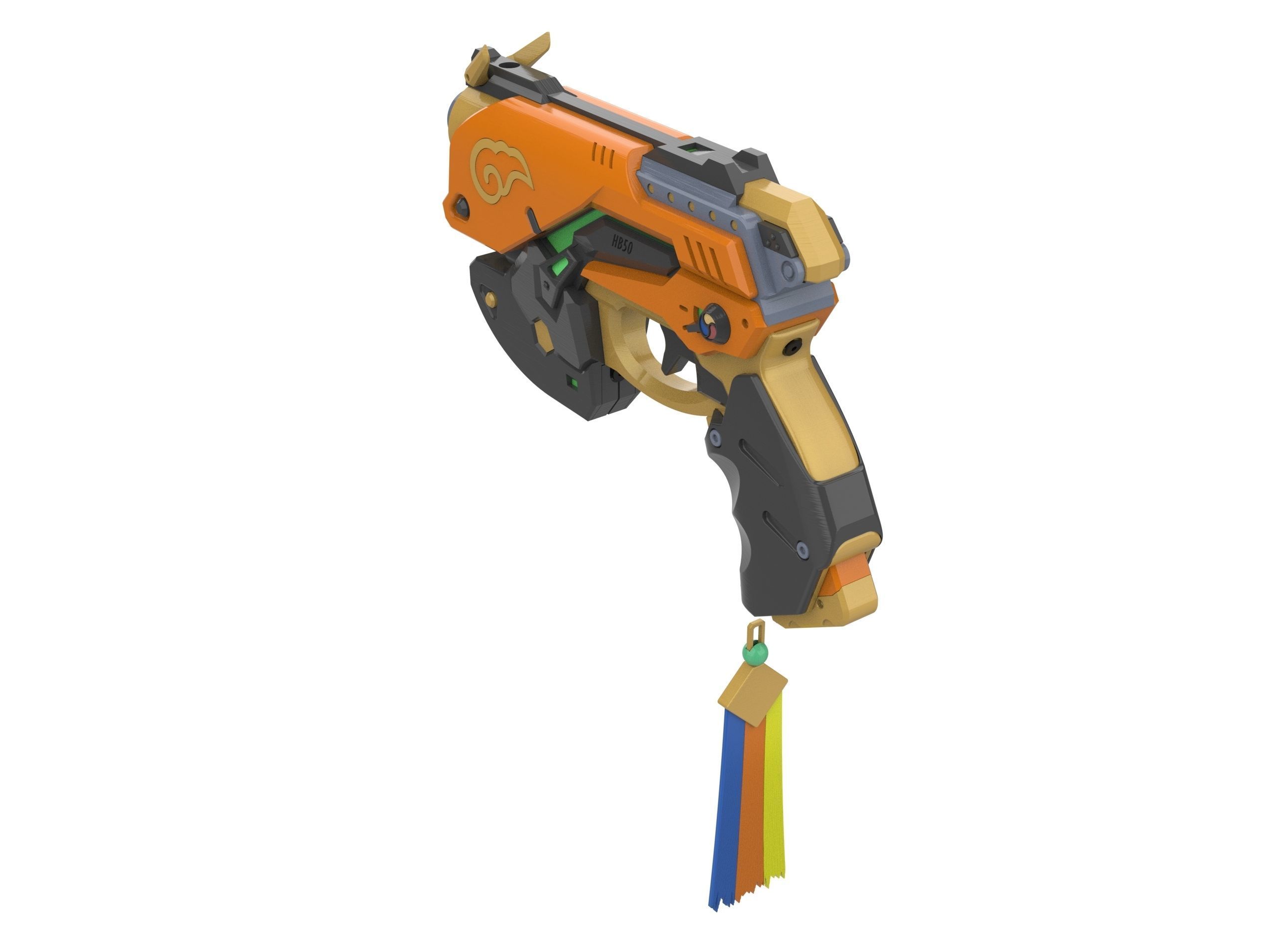 DVa Blaster Palaquin Skin - Overwatch - Commercial - STL 3D print model_9