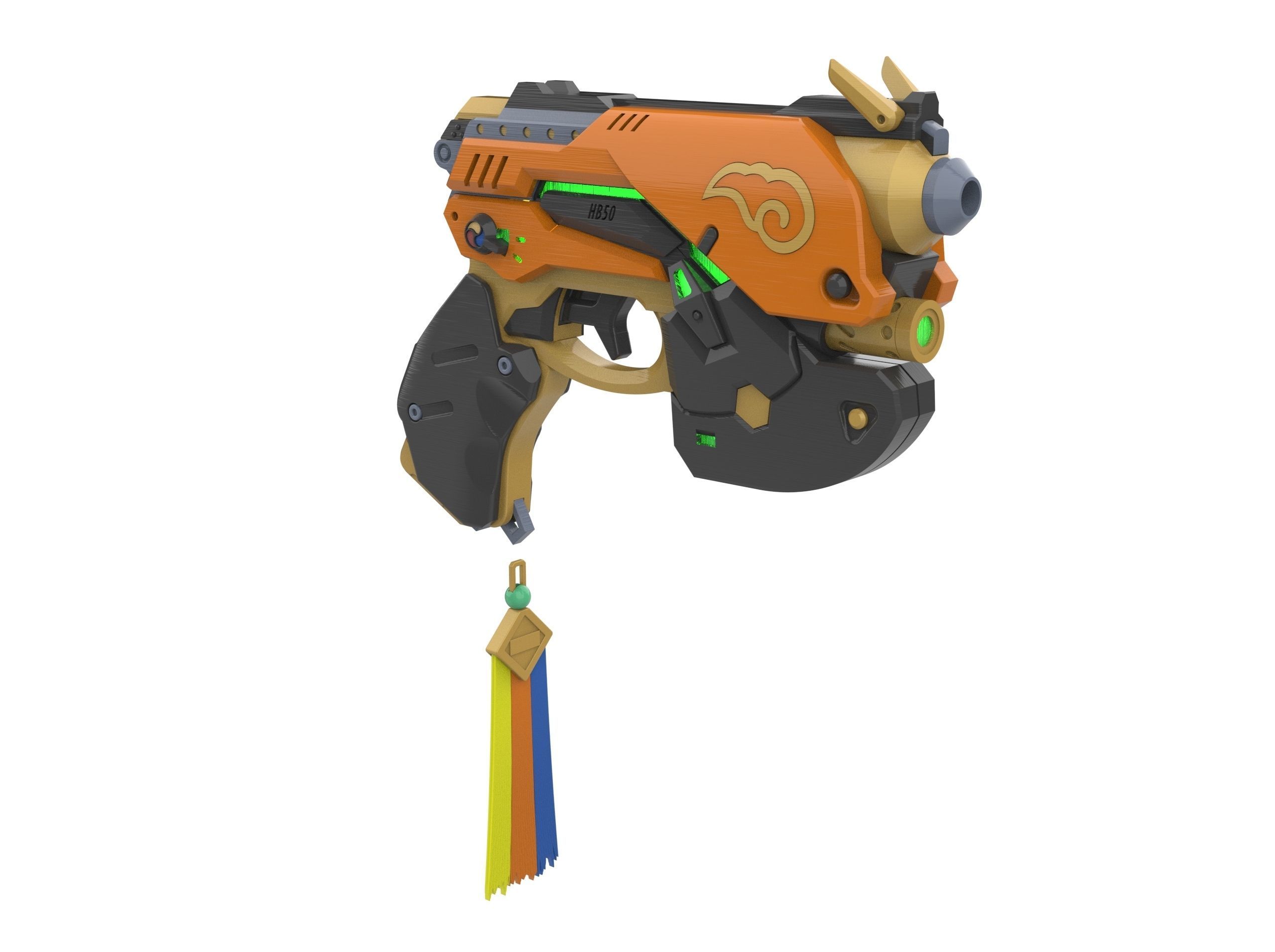 DVa Blaster Palaquin Skin - Overwatch - Commercial - STL 3D print model_2