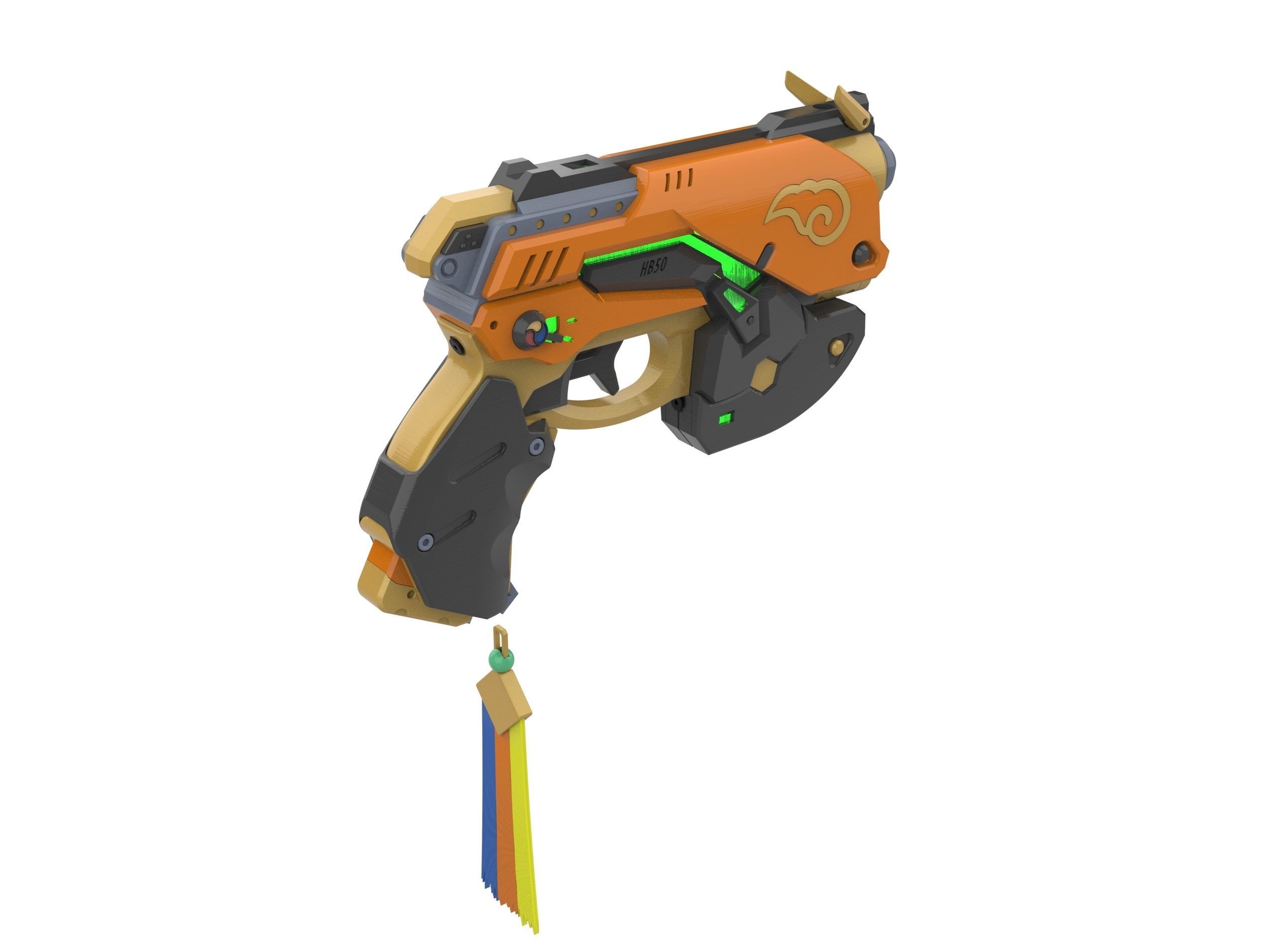 DVa Blaster Palaquin Skin - Overwatch - Commercial - STL 3D print model_5