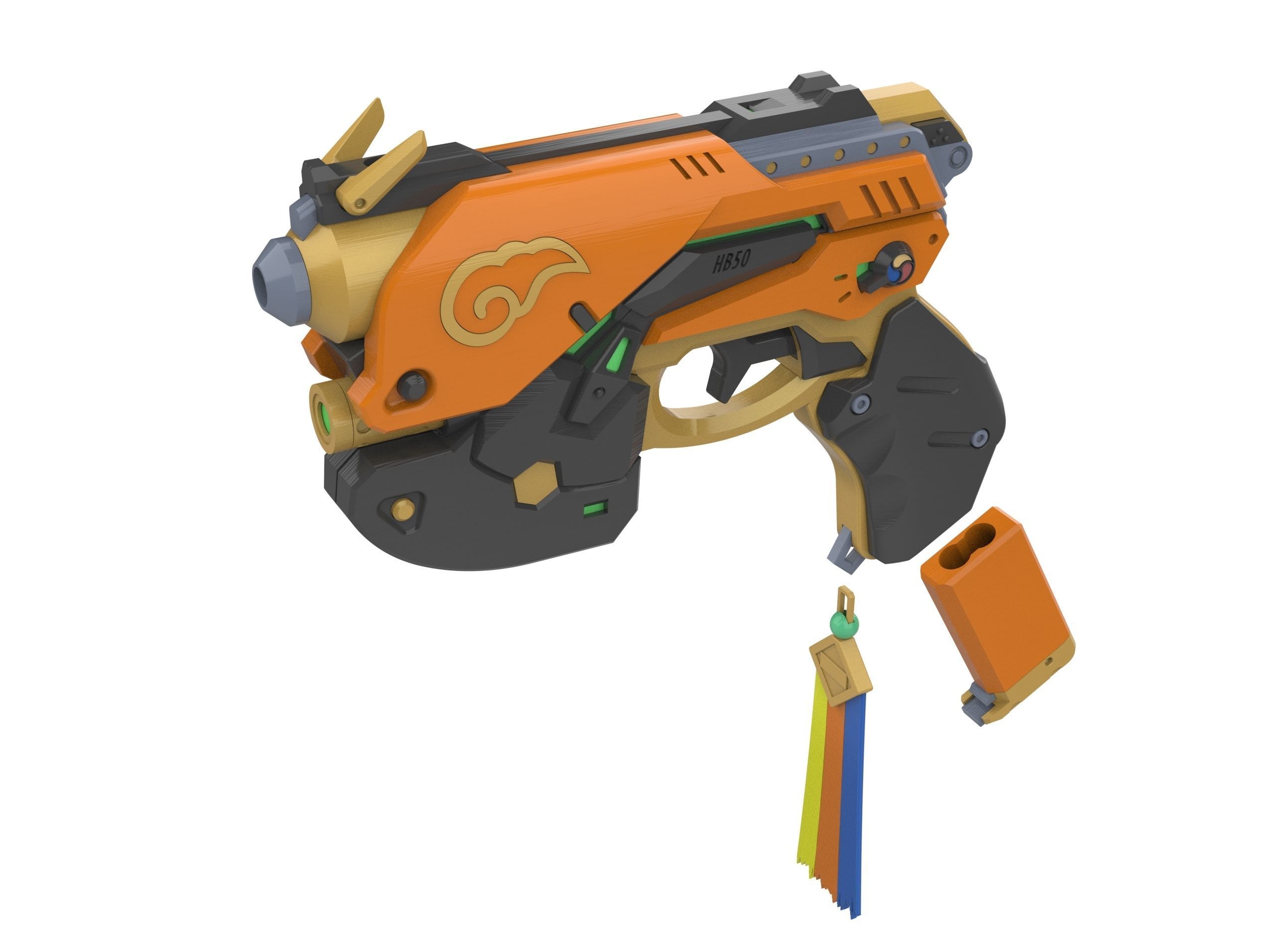 DVa Blaster Palaquin Skin - Overwatch - Commercial - STL 3D print model_10