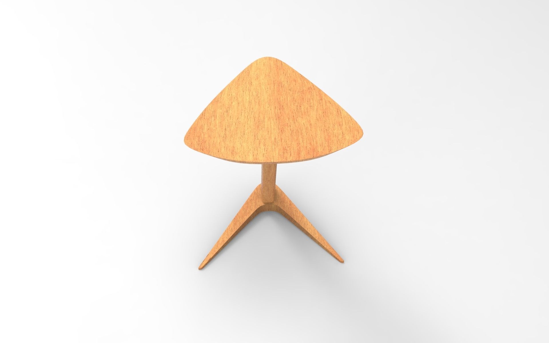Trigon Side Table Low-poly 3D model_4
