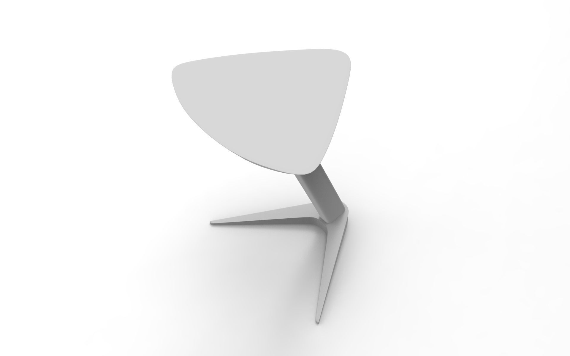 Trigon Side Table Low-poly 3D model_8