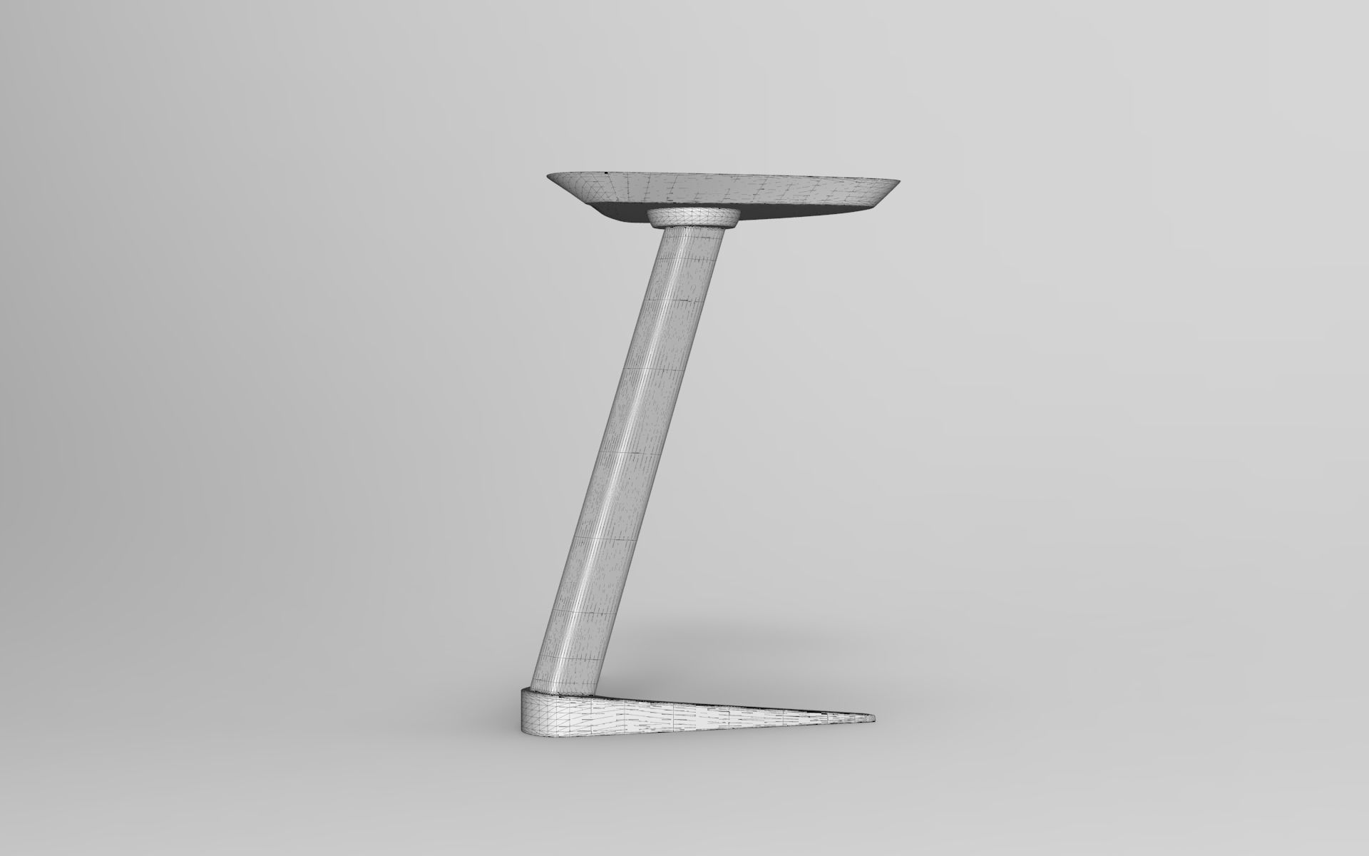 Trigon Side Table Low-poly 3D model_6