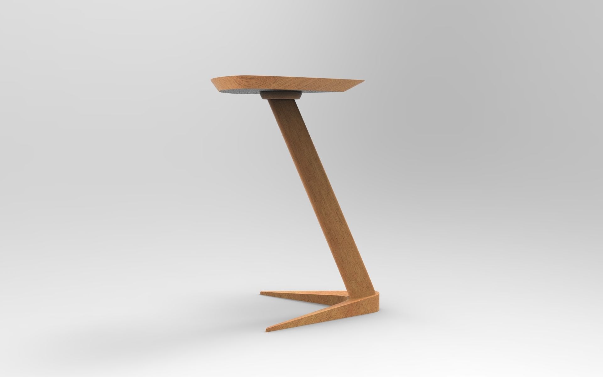 Trigon Side Table Low-poly 3D model_3