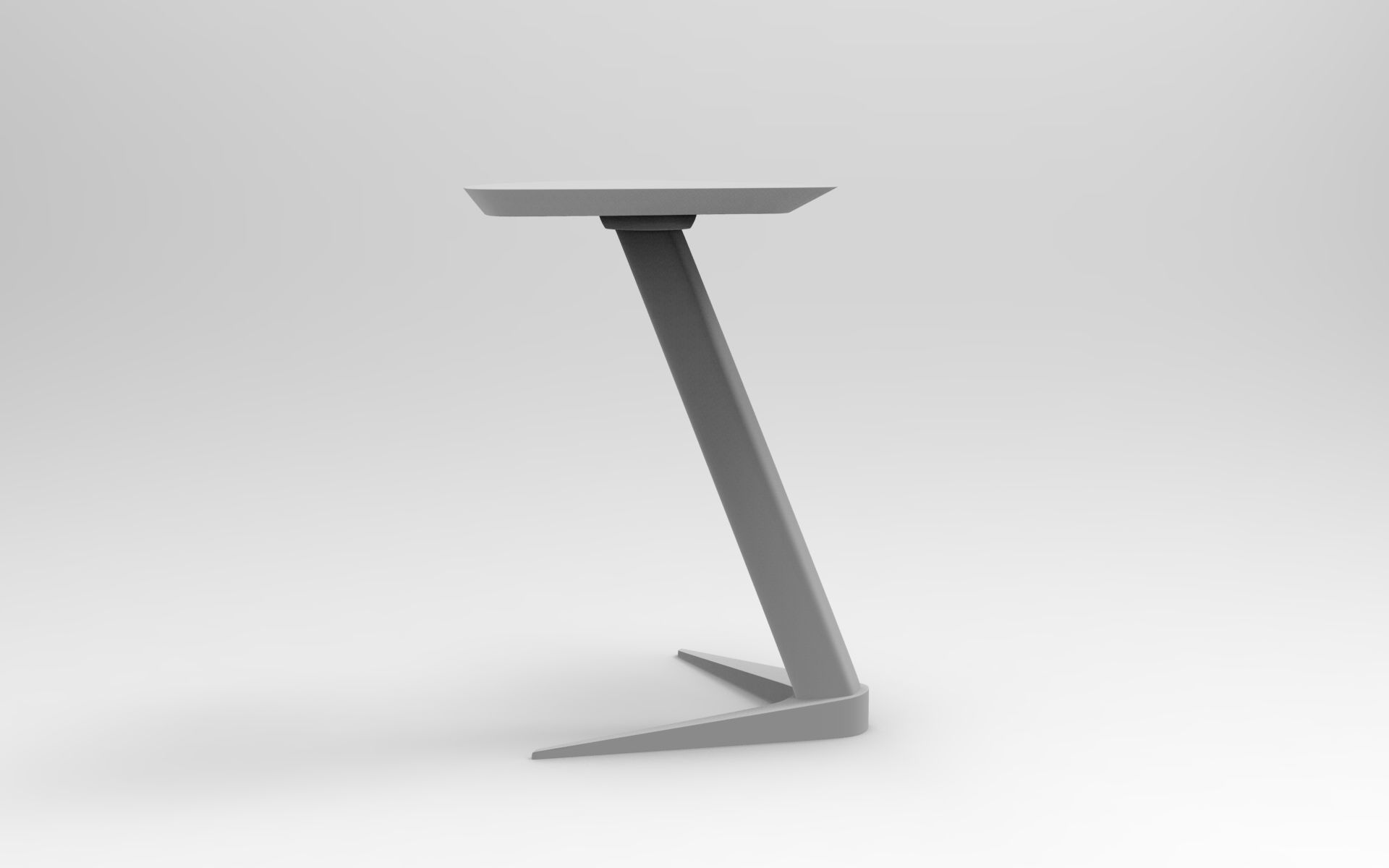 Trigon Side Table Low-poly 3D model_7